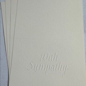 Vtg. Embossed various occasion cards with envelopes & box.